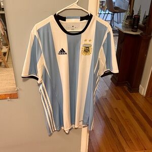 Adidas Light Blue and White Argentina Soccer Jersey
